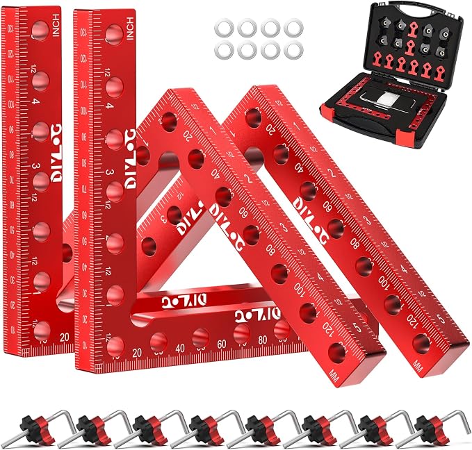 Corner Clamp for Woodworking, 90 Degree Corner Clamp, 4 Pack 5.5"x 5.5" by Diylog