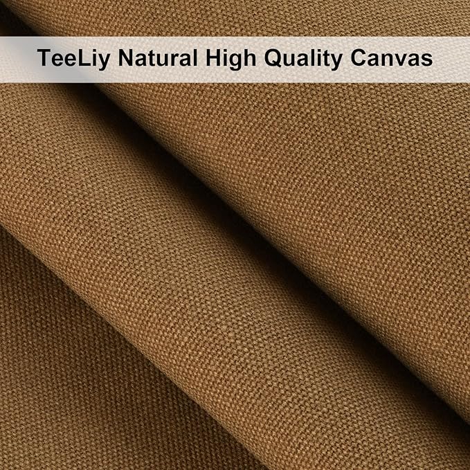 Cotton Canvas Fabric, 16oz Natural Duck Canvas Fabric Textil Medium Weight 59" - Image 2
