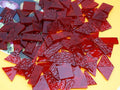Large Crisp Textured Glass Mosaic Tiles - 200g Stained Glass Pieces by Unknown