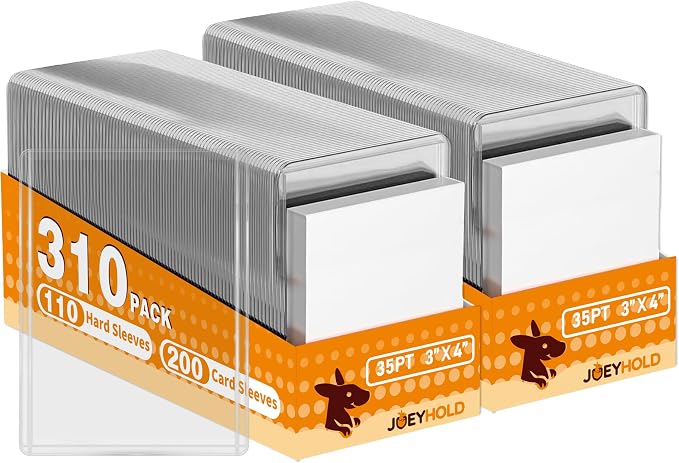 620 Card Sleeves Top Loaders for Cards, Premium Plastic Baseball Card Sleeves by Unknown