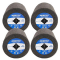 4"x4", Burnishing Wheel SSF 4 Pack, SF, Grit 400, S/C, Metalwork and Woodwork