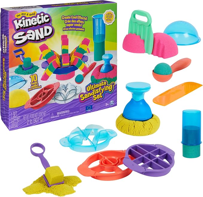 Kinetic Sand Ultimate Sandisfying Set, Moldable Sand Sensory Toys, Ages 7+ | Mix by Unknown