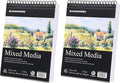 Bachmore Drawing Pad 9X12 Inch, 60 Sheets, Top Spiral Bound Multi-Media by BB+Bachmore