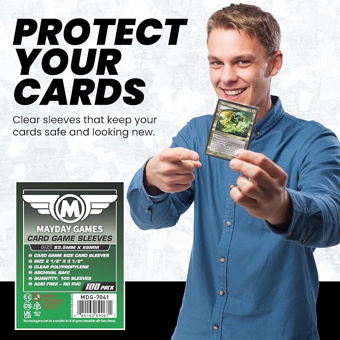 Mayday Games Standard Card Sleeves 63.5x88mm - Image 2