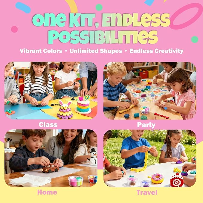 Air Dry Clay Kit for Kids | 12 Pack - Image 7