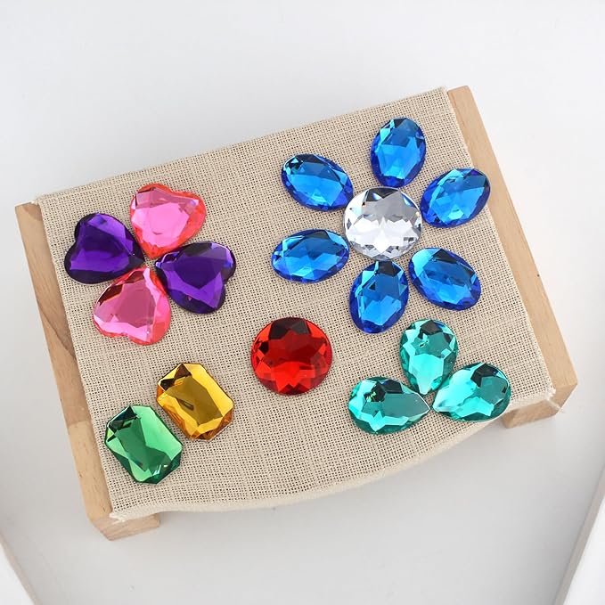 128Pcs Large 1 Inch Acrylic Diamond Jewels - Image 6