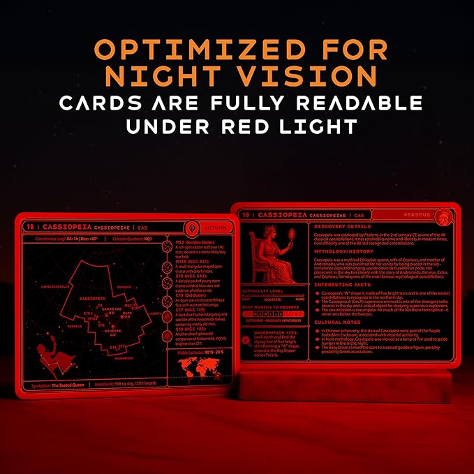 Stargazing Cards – Constellations | 88 Flashcards - Image 6