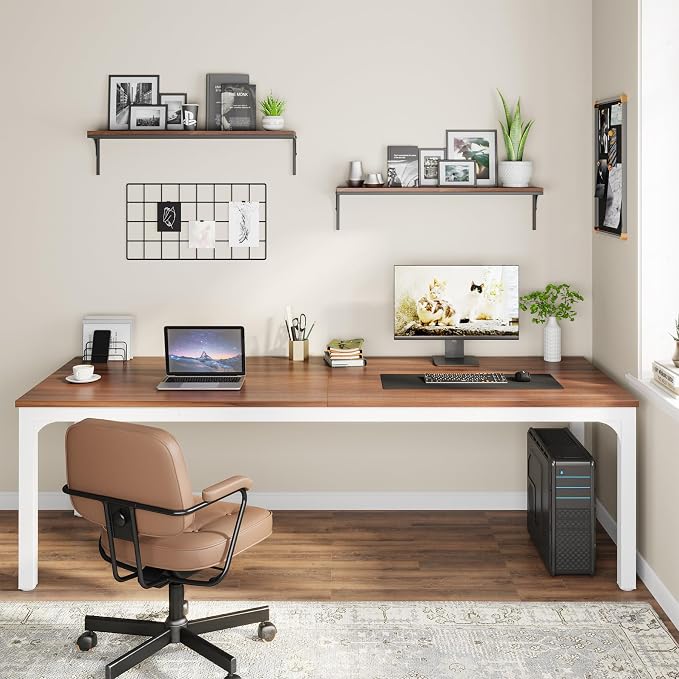 Tribesigns 78.7 Inches Extra Long Computer Desk 2 Person Desk, Double Long Desk - Image 4