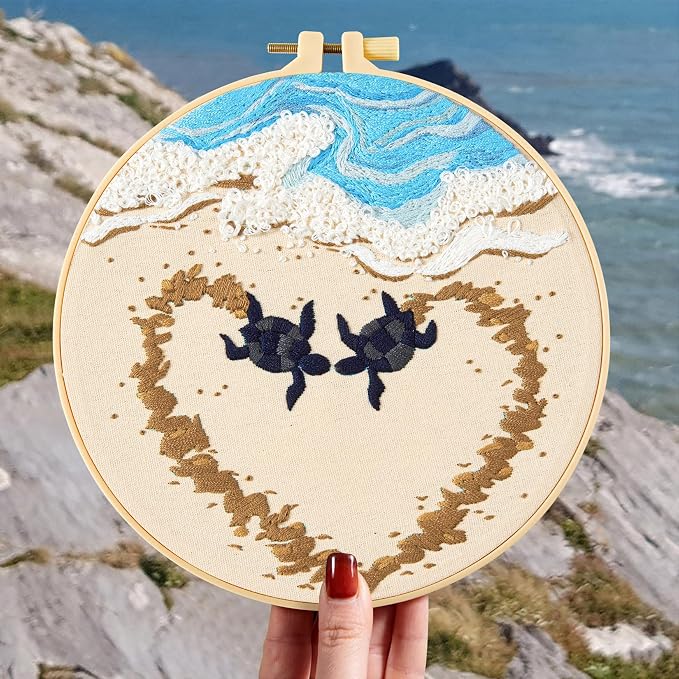 Crafmanoe Beach Embroidery Kits - Image 7