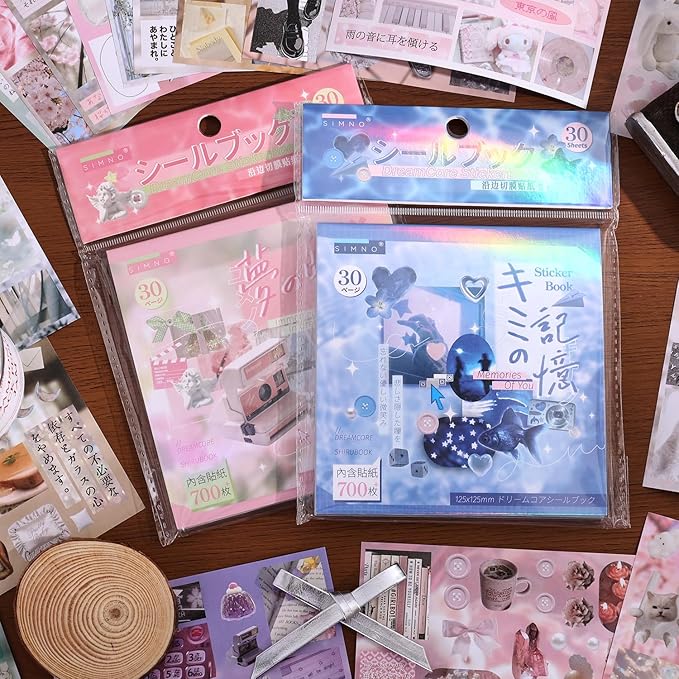 Girl's Japanese Retro Sticker Book, Nostalgic Theme - Image 3