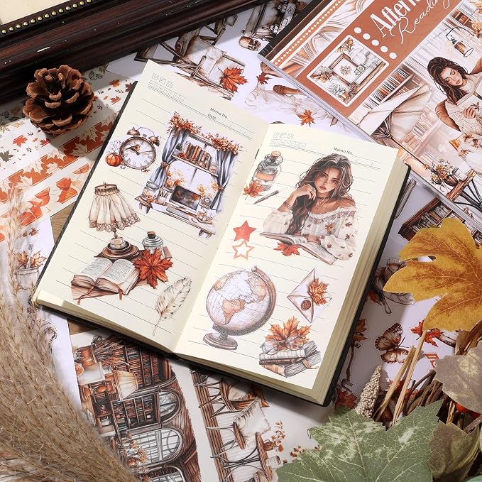 A5 Size Journaling Stickers -200 Pre-Cut Washi Stickers - Image 4
