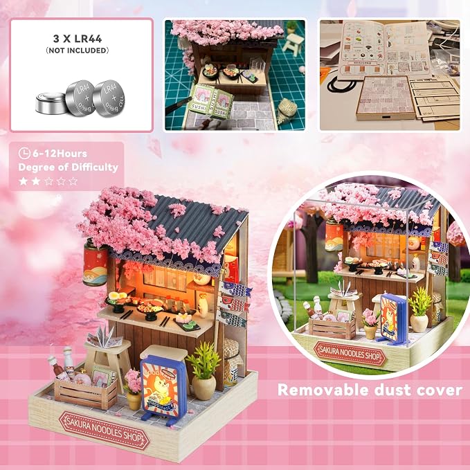 Flever Dollhouse Miniature DIY House Kit Creative Room - Image 5
