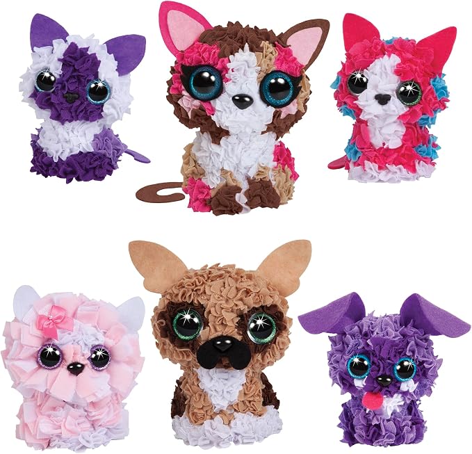 ORB PlushCraft DIY 3D Dog and Cat Gift Set 6 Pack Craft Kit - Image 2