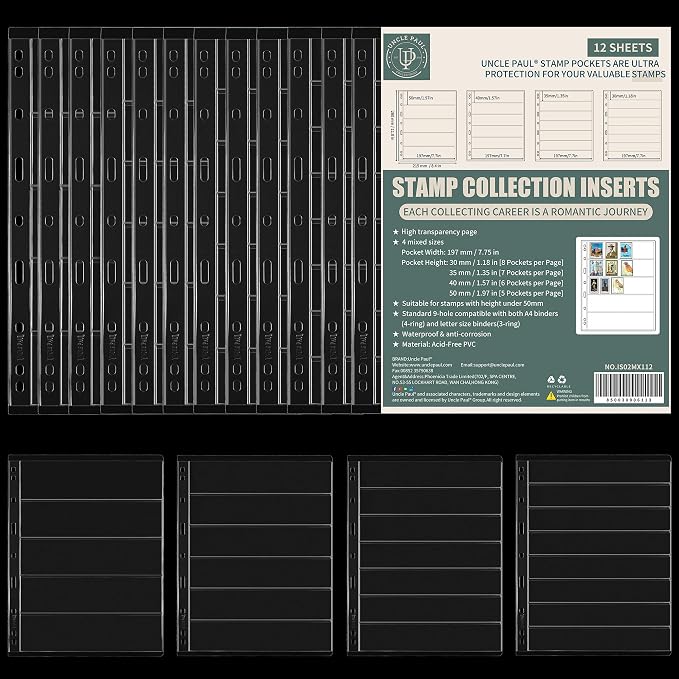 Stamp Collection Inserts by UnclePaul