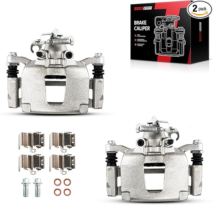 Torchbeam Rear Brake Calipers Set for Dodge 2012-2020 Grand Caravan, Chrysler 2012-2016 Town & Country, Ram 2013-2015 C/V, Rear Left and Rear Right Calipers Replace # 18B5398+18B5399