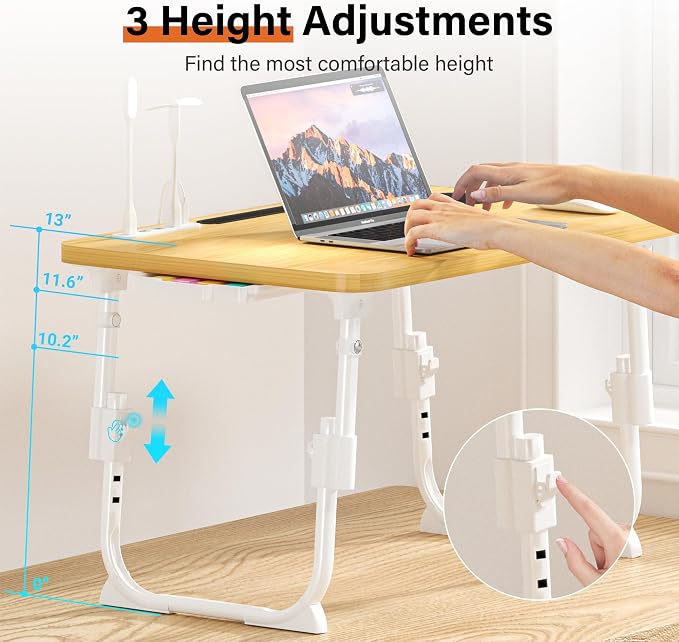 Lap Desk for Bed, Adjustable Laptop Desk - Image 2