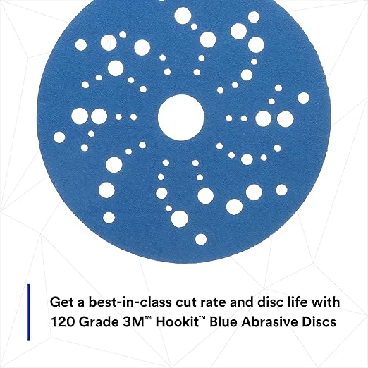 3M Hookit Blue Abrasive Disc Multihole 36159 (4PK)