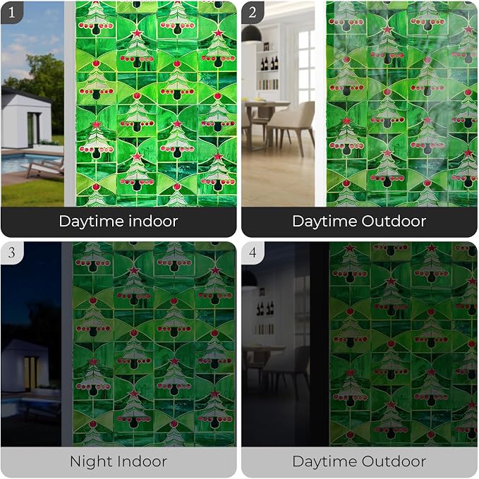 3D Stained Glass Window Film, Decorative Window Privacy Film - Image 6