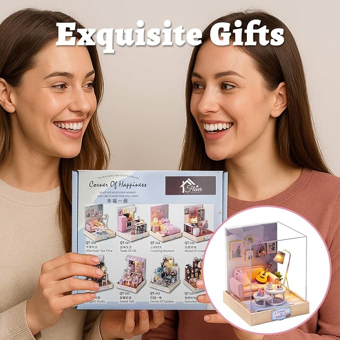 Flever Dollhouse Miniature DIY House Kit Creative Room - Image 7