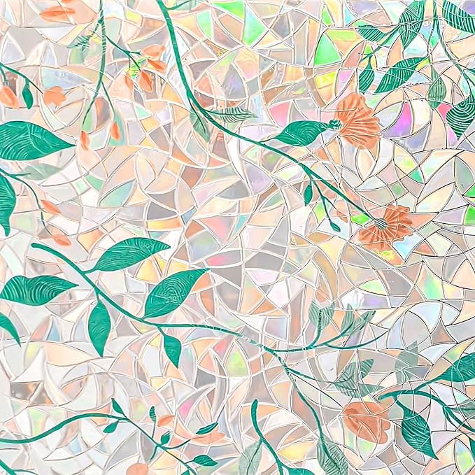 ADD.HERES Window Privacy Film, Stained Glass Decorative Static Cling, Removable - Image 3