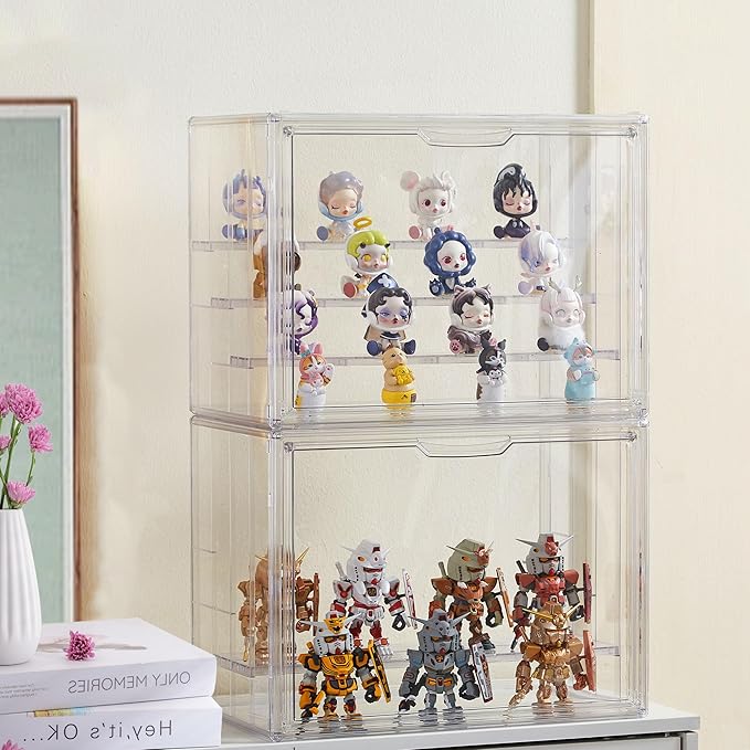 Clear Acrylic Display Case Upgrade 4 Tier Figure Display Case - Image 3