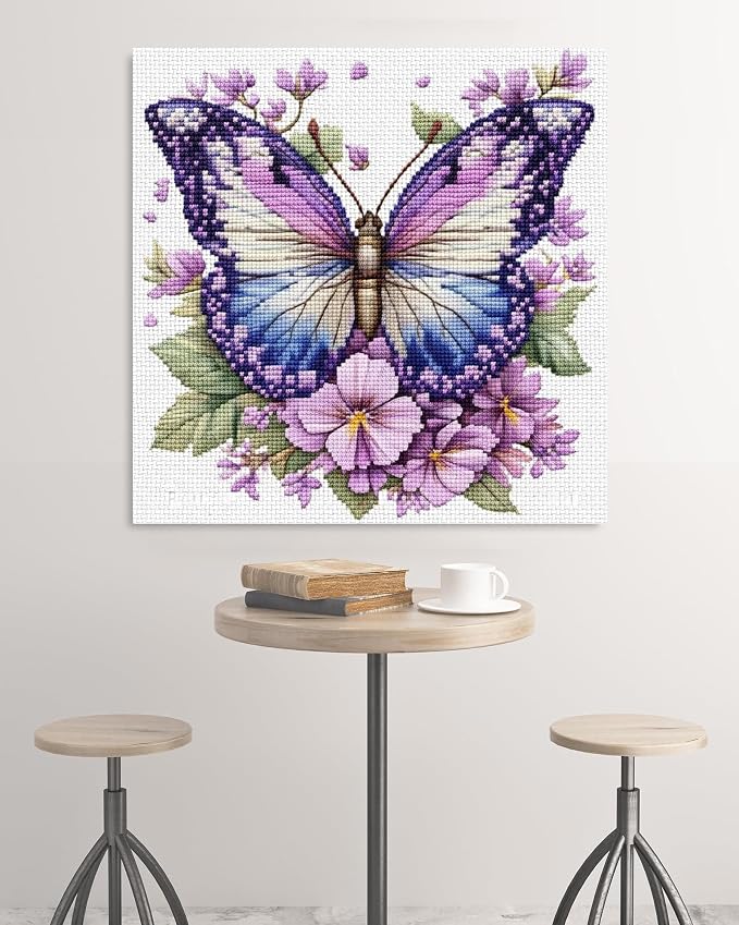 Butterfly Stamped Cross Stitch Kits - Image 3