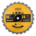 10 Inch Thin Kerf Ripping Table Saw Blade TCT 24 Teeth FTG 5/8-Inch Arbor for Wood Cutting