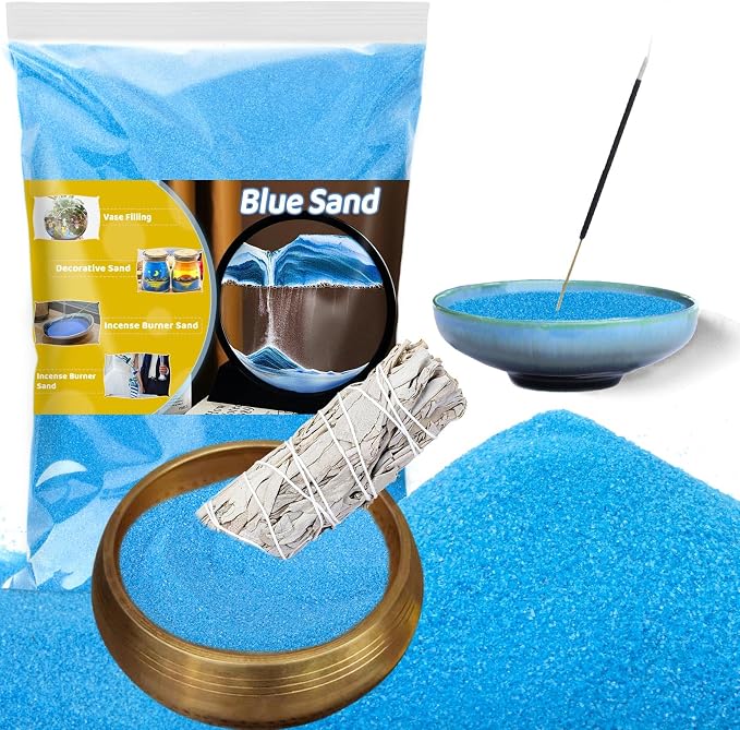 RAINFLOW 15 OZ Fine Blue Sand for Crafts by Unknown
