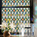 Lattice Stained Glass Window Film Static Cling by Ohhvvow