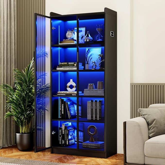 Dystler 65" Tall 5-Tier Display Cabinet by CraftYourIdealHomeLife