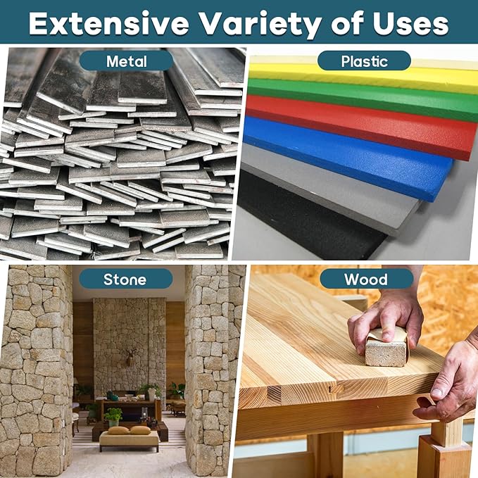 1/2x18 Inch Belt Sander Sanding Belts Kit 40 Pcs (10 Each of 40/60/80/120 Grits), Zirconia Belt Sander Paper Sanding Belts for Wood, Metal, Cars, and Furniture, 40-Pack
