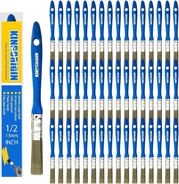 King Origin Small Paint Brush Set, 1/2 Inch | Trim Paint Brushes by KINGORIGIN