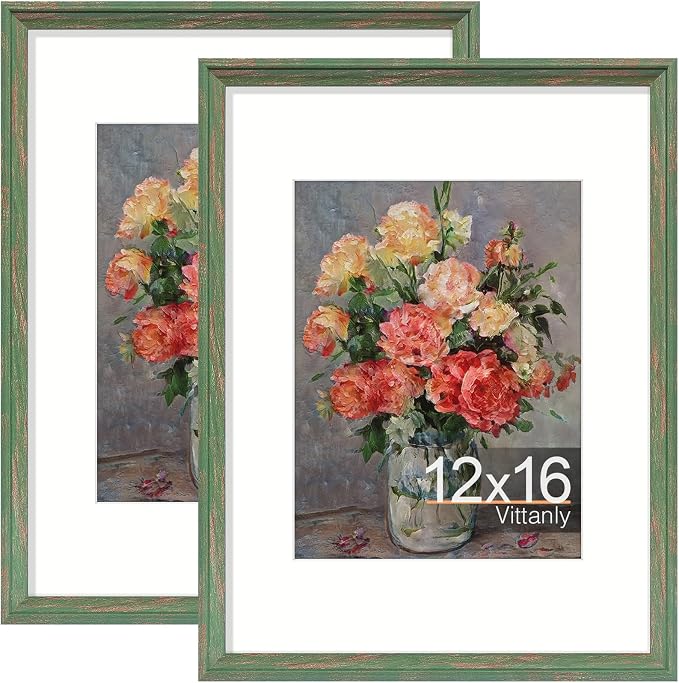 Vittanly 12x16 Picture Frames Set of 2, Ornate Vintage Photo Frame by Vittanly