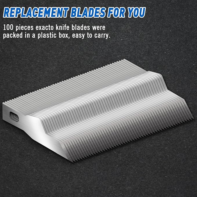 DIYSELF 100 Pack Exacto Knife Blades #16, Hobby Knife Blade Refills - Image 4