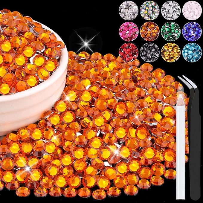 1500PCS 6mm Resin Rhinestones Bulk by BELLEBOOST