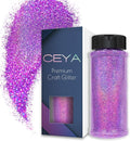 Ceya 3.8oz/ 110g Holographic Ultra Fine Glitter Powder Laser Light Purple by CEYA