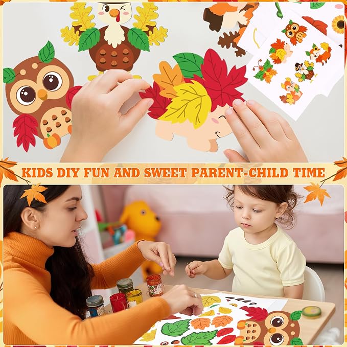 DERAYEE 12PCS Fall Animal Craft Kit - Image 6