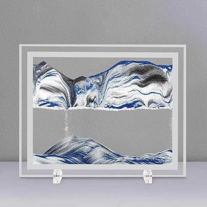 LCDOCLAK Moving Sand Art Picture, 3D Hourglass Deep Sea Sandscape, 3D Desktop - Image 7