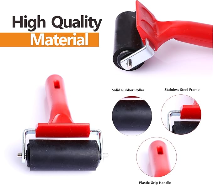 UCEC Brayer Roller, Durable Hard Rubber Roller Brayers, Brayer Rollers - Image 4