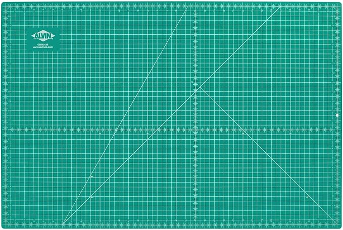 ALVIN GBM Self-Healing Cutting Mat 24 x 36 inch | Double-Sided Green/Black | by Alvin