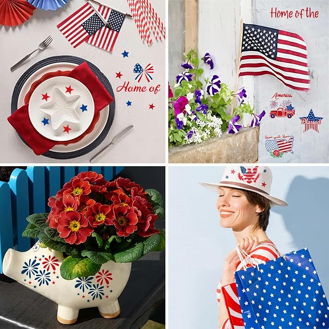 Patriotic Stencils for Painting, Party Decorations and DIY Crafts - Image 3