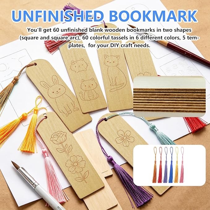 126PCS Bookmark Making Kit, Mother's Day Gift, Birthday Party - Image 3