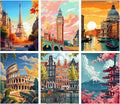 6 Pack Stamped Cross Stitch Kits by DIYHomeDecor