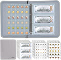 400-Pocket Fireproof Coin Collection Book & 36 Paper Money Organizer Binder | by Hontom
