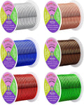 Mandala Crafts 8 GA Green Brown Red Assorted Anodized Aluminum Craft Wire | 120 by MandalaCrafts