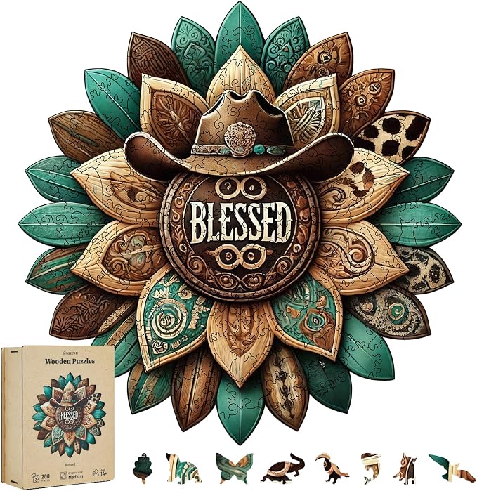 200 Pieces Blessed Wooden Puzzles by Yezavesu