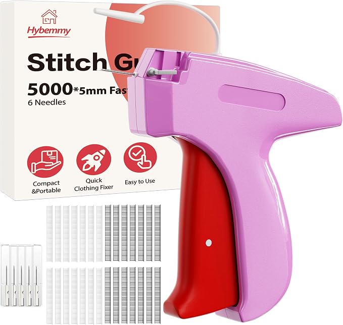 Stitch Gun for Clothes, Portable Handheld Tagging Gun for Clothing, Stitch by Hybemmy