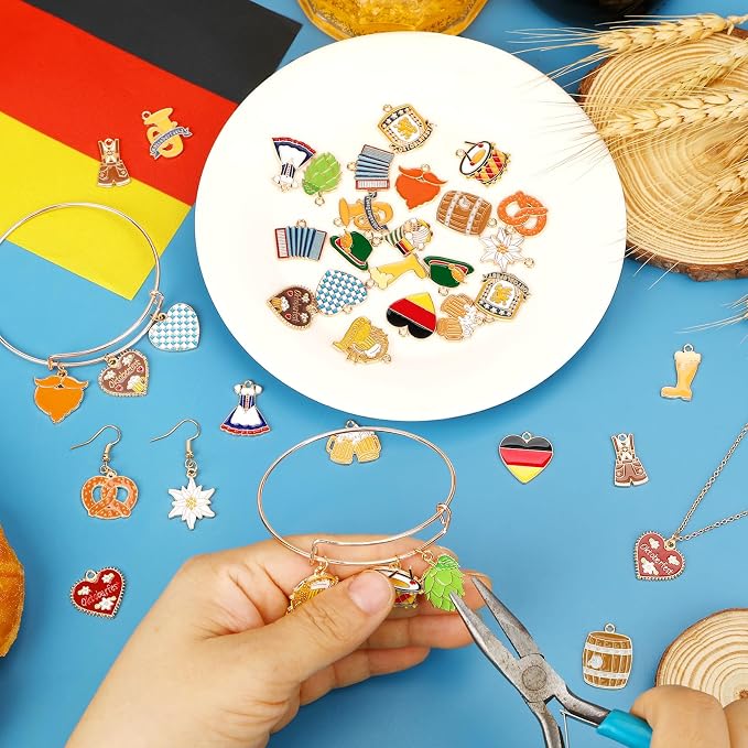 MARFOREVER 40Pcs/20 Pairs Oktoberfest Charms - Image 4