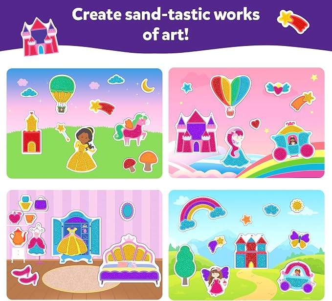 Skillmatics Sand Art – Mess-Controlled Unicorn & Princess Craft Activity | DIY - Image 7