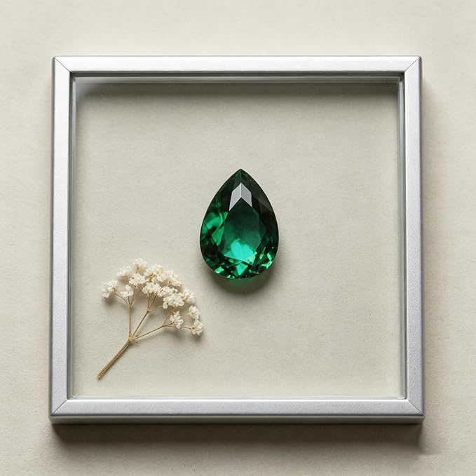 Emerald Green Color Cubic Zirconia Loose Beads Unset - Image 8